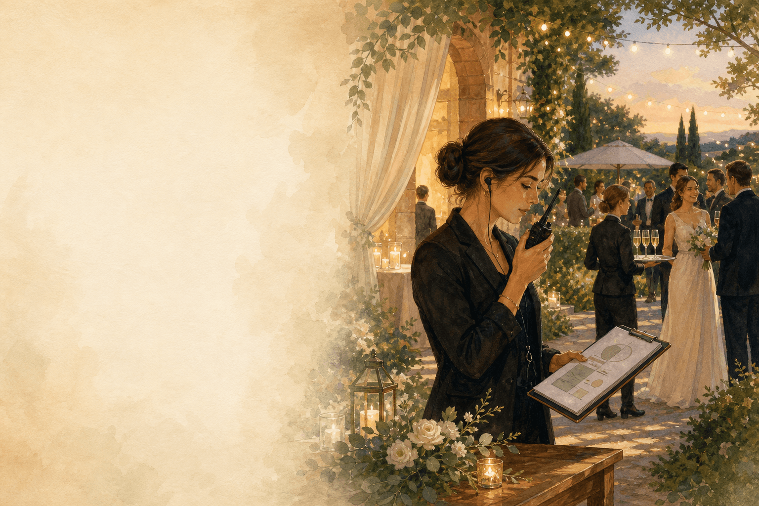 Coordination opérationnelle d'un mariage le jour J